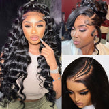 Sunber Body Wave Upgrade 7x5 Bye Bye Knots  Pre Cut HD Lace Closure Wig With Bleached Knots