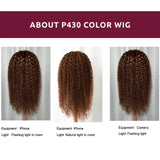 $100 Off | Sunber Piano Brown Highlight Water Wave 13*4 Lace Frontal Wigs