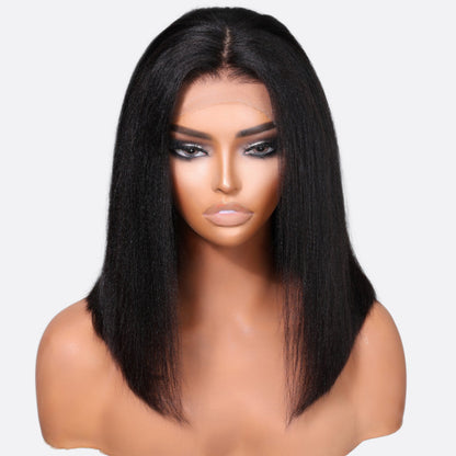 Yaki Straight Blunt Cut Bob wig