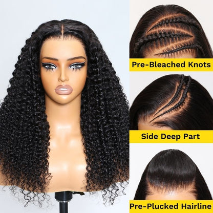 jerry curly Physical picture lace wig