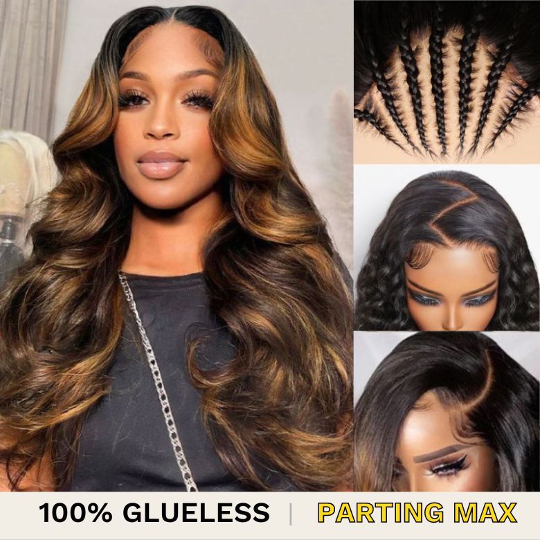 100% Glueless parting max