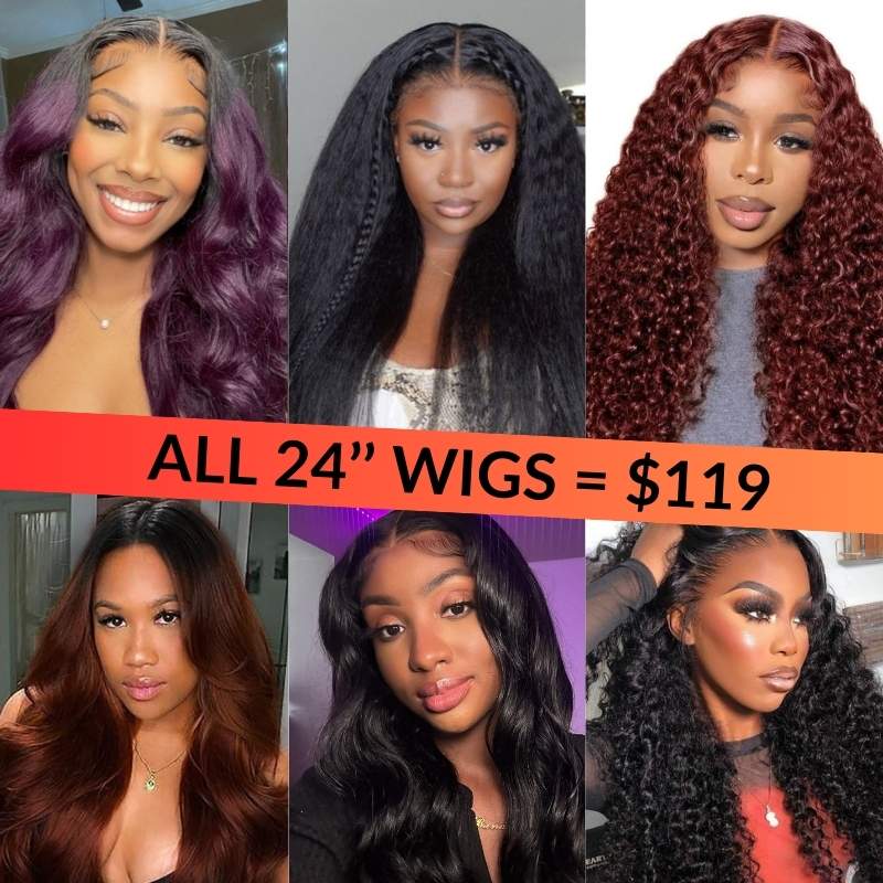 $119=24inch| Crazy Flash Sale All Wigs Limited Stock Sale