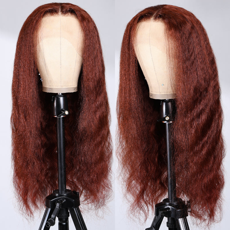 Sunber Reddish Brown Lace Wig