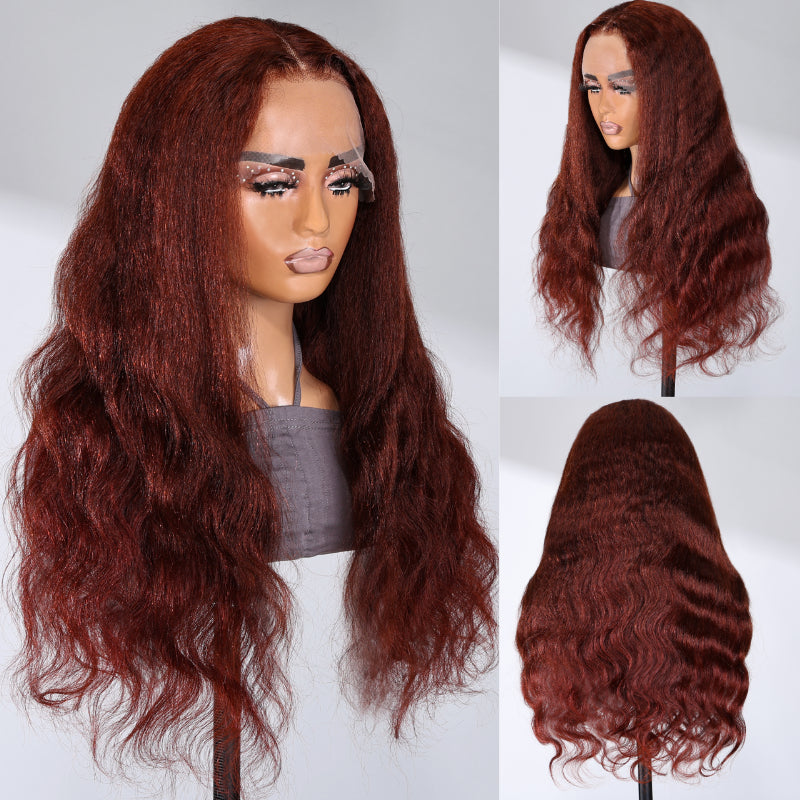 Sunber kinky yaki wavy Lace Wig