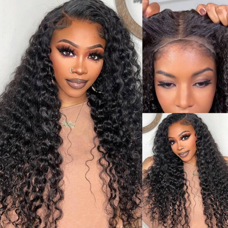 Extra 70% OFF | Sunber Wet And Wavy Curly Hair Lace Wig Real Human Hair Lace Frontal Wig