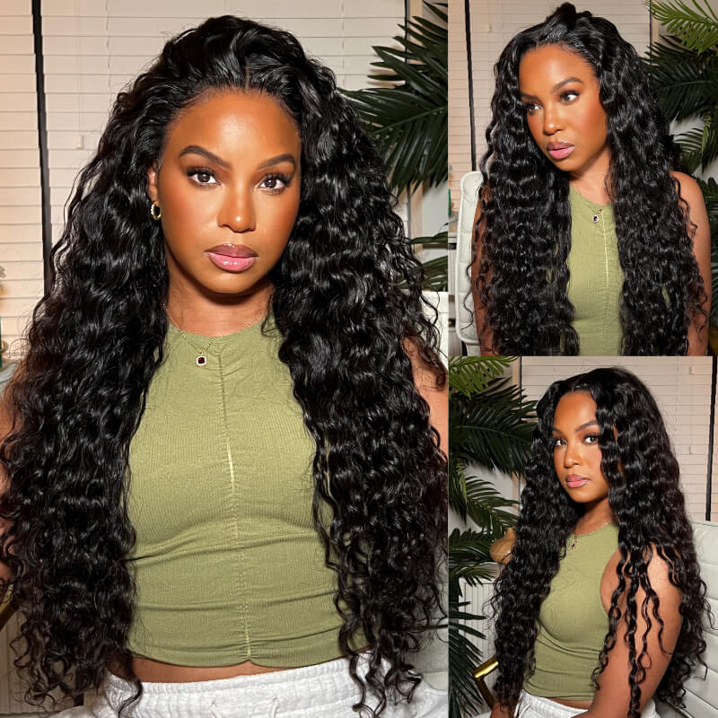 Flash Sale Sunber High-Quality Wet And Wavy 13*4 Lace Frontal Water Wave Wigs