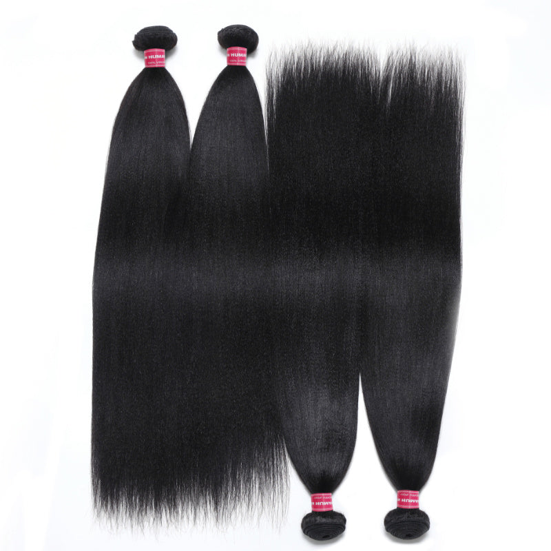  Yaki Straight 4pcs Hair Extensions