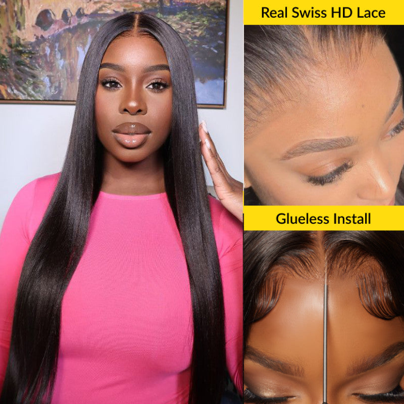 5x5 HD YAKI STRAIGHT PRE CUT LACE WIG