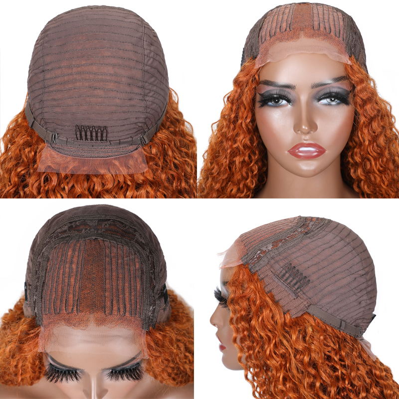 $100 OFF Sunber Orange Color Lace Part Wig For Black Women 150% Density