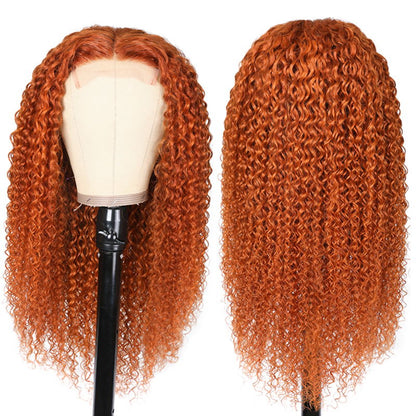 $100 OFF Sunber Orange Color Lace Part Wig For Black Women 150% Density