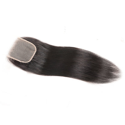 Sunber Straight 1pcs 4x4 Transparent Free Part Lace Closure With Human Hair