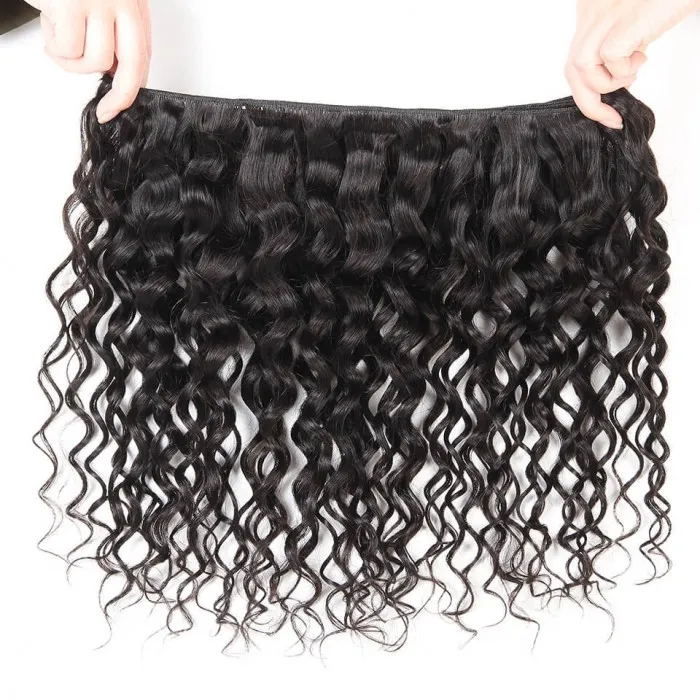 Sunber Natural Wave Remy Human Hair Weaves 3 Bundles and Natural Color Hair