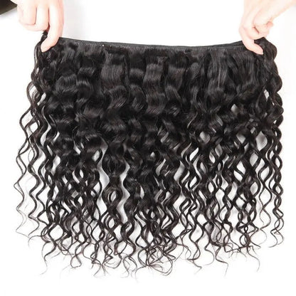 Sunber Natural Wave Remy Human Hair Weaves 3 Bundles and Natural Color Hair