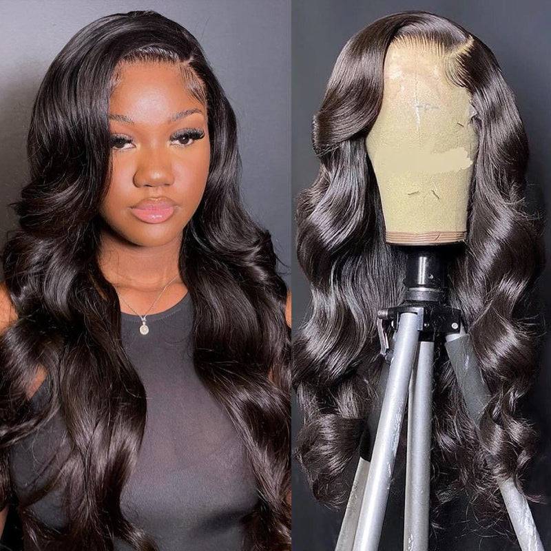 Sunber Body Wave Transparent Lace Frontal Wigs Pre-plucked Flash Sale