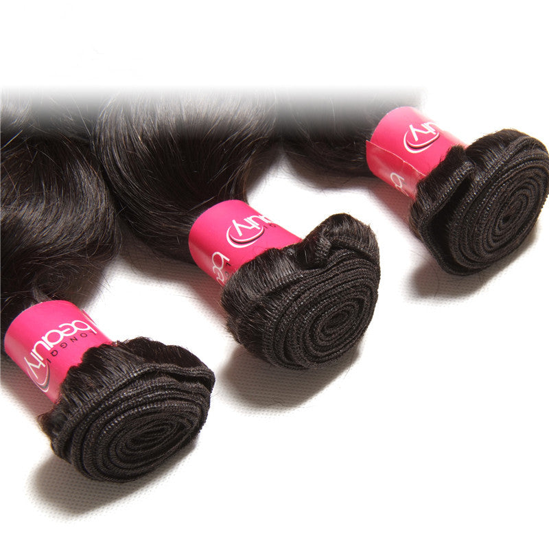 Loose Wave Virgin Hair 1 Bundle, 100% Human Hair Peruvian/Malaysian/Brazilian Hair Weaves - Sunberhair