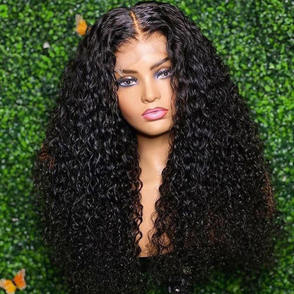 Sunber 22-Inch Best Curly Lace Wig Transparent Lace Front Wigs with Pre Plucked Human Hair Wigs