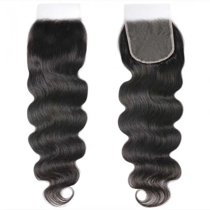 Sunber 1 Pc 5x5 HD Lace Closure Body Wave Hair Deep Parting Transparent Lace Closure Invisible Knots Human Hair Closure