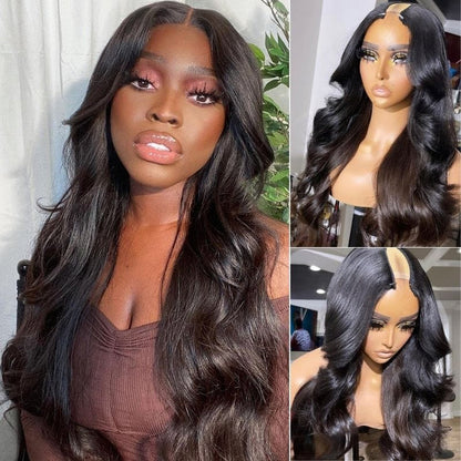 Sunber $100 Off Body Wave U Part Wig Human Hair Natural Color