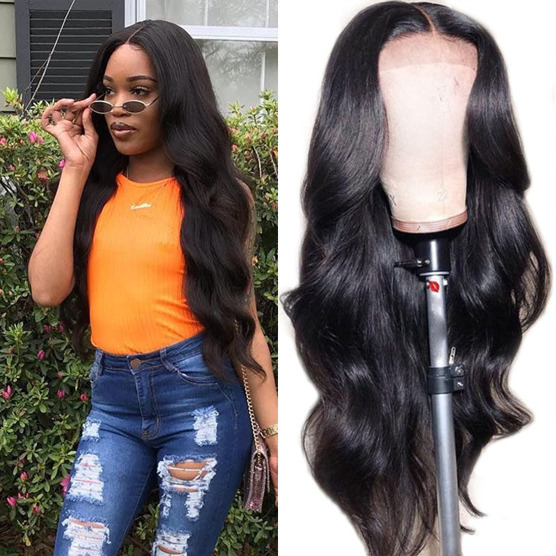 Sunber Body Wave Transparent Lace Frontal Wigs Pre-plucked Flash Sale