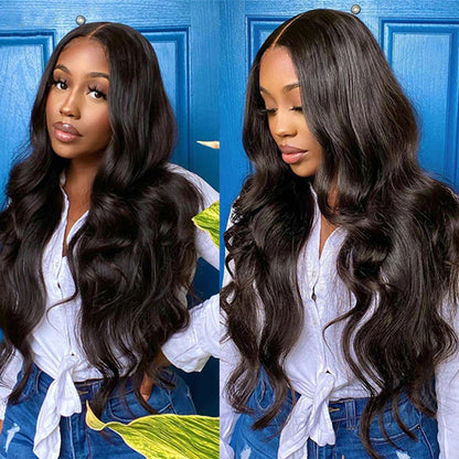 Sunber Body Wave Transparent Lace Frontal Wigs Pre-plucked Flash Sale