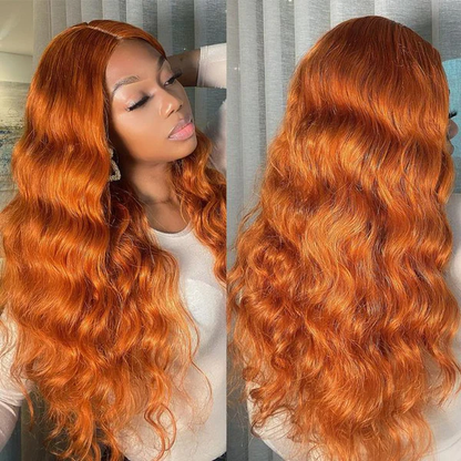 Sunber Full And Thick 20INCH Kinky Straight U Part Wig &amp;20INCH Ginger Body Wave Lace Part Wig Flash Sale