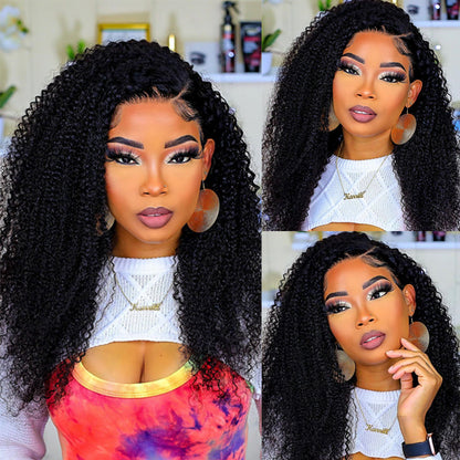 BOGO Sunber Kinky Curly Wigs Skin Melt Lace Front Wigs Natural Hairline Human Hair Flash Sale