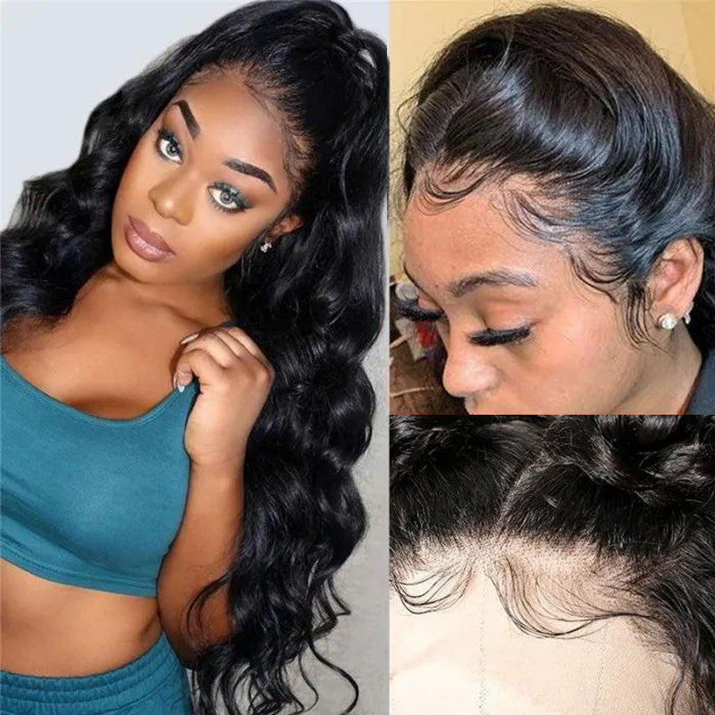 Sunber 13*4 Lace Frontal Transparent Lace Frontal Wigs Human Hair Wigs Pre Plucked Baby Hair Huge Sale