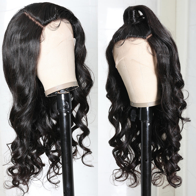 Sunber Body Wave Human Hair Wigs Three Part Lace Wig 150% Density Hand tied Lace Part with Realistic Baby Hair