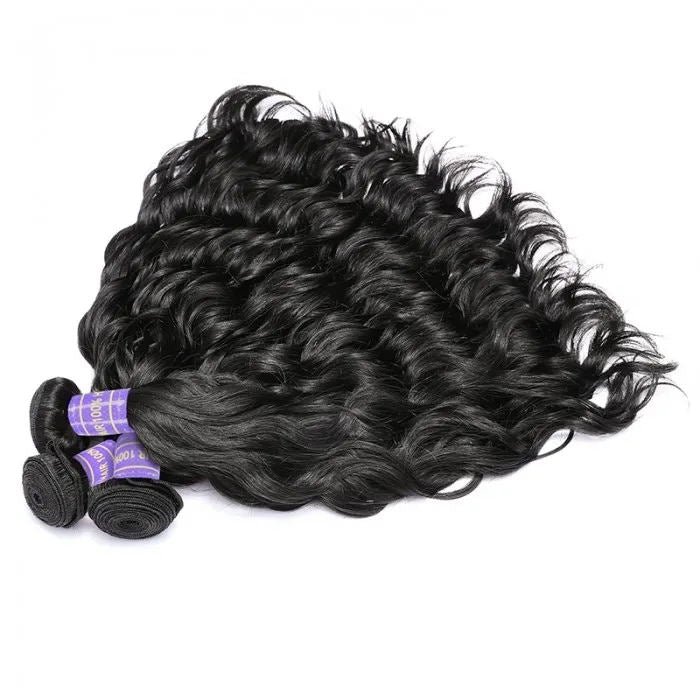 Sunber Hair Indian Natural Wave Hair Weaves Affordable Remy Human Hair Weaves 3 Bundles