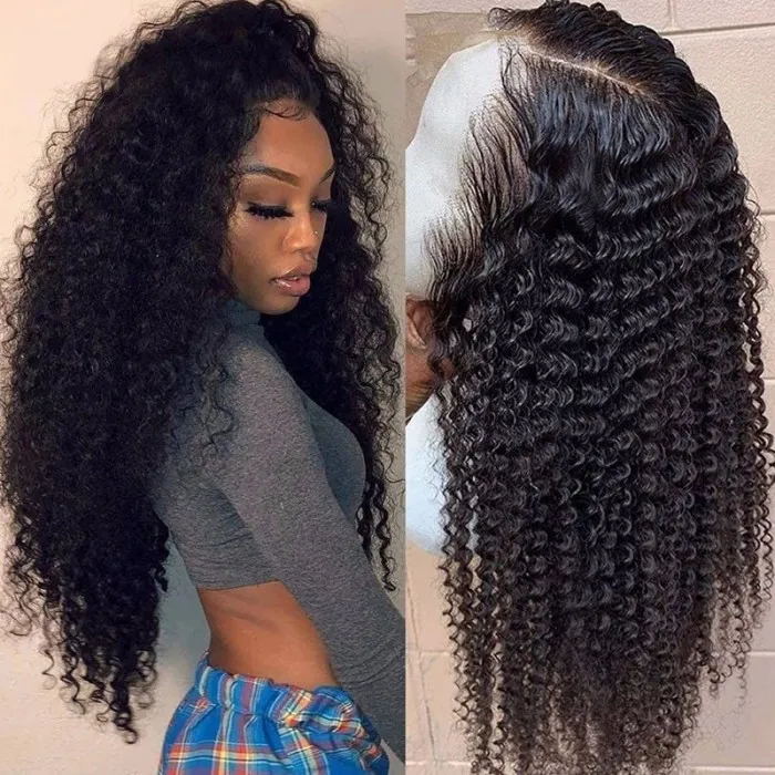 Flash Sale Sunber Jerry Curly 13x4 Pre Everything Lace Human Hair Wig