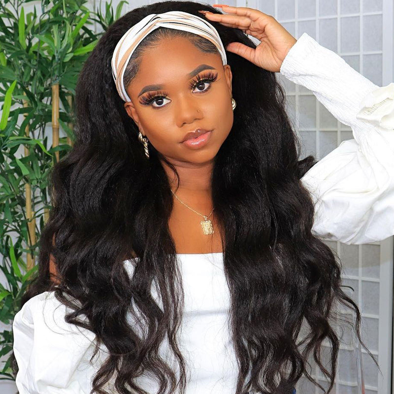 Sunber Amber Ansah Recommend Zero Skill Body Wave Headband Wigs Easy To Wear Glueless Human Hair Wigs