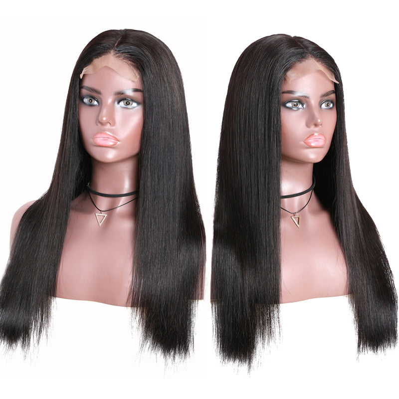 Sunber 13x4 Lace Front Wigs Straight Hair Wig Pre-Plucked Hairline 150% Density Human Hair Wig Fast Wig Shipment