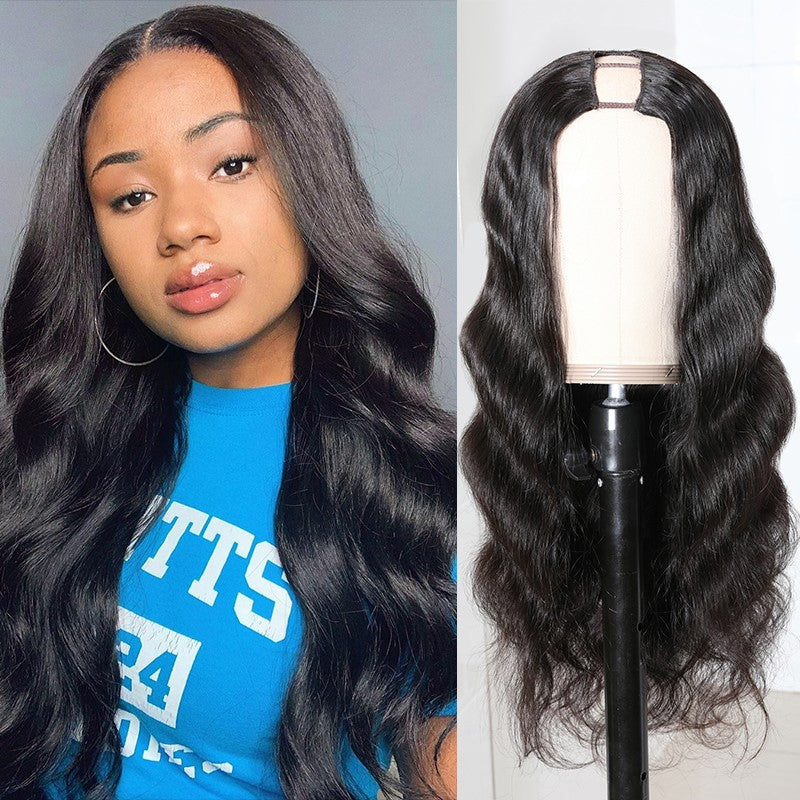 Sunber $100 Off Body Wave U Part Wig Human Hair Natural Color