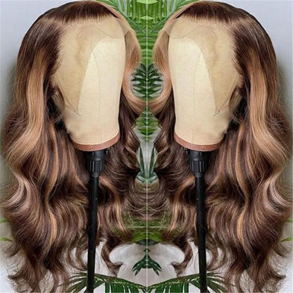 Sunber $100 Off Body Wave Honey Blonde Highlights Lace Frontal Wigs Supernatural and Realistic