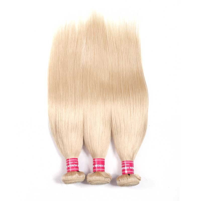 Sunber Hair 613 Blonde Virgin Human Hair Extension Bundles 10-24 Inch 1PCS Straight Hair