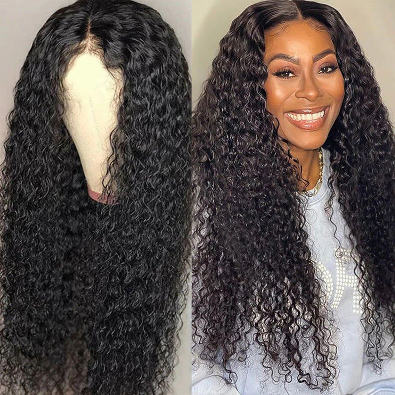 Flash Sale Sunber Full Curly Lace Closure Wigs Pre-Plucked Hairline Human Hair Wigs 180% Density