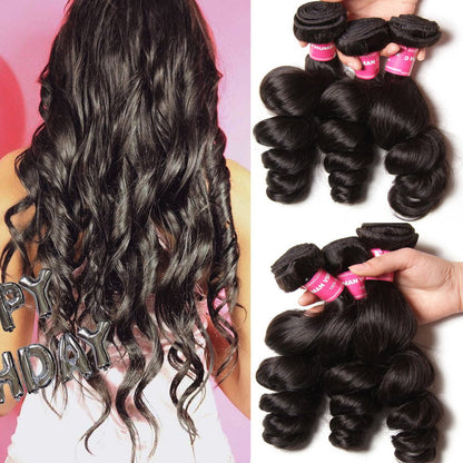 Brazilian Loose Wave 3 Bundles On Sale, 7A Grade Virgin Hair - Sunberhair