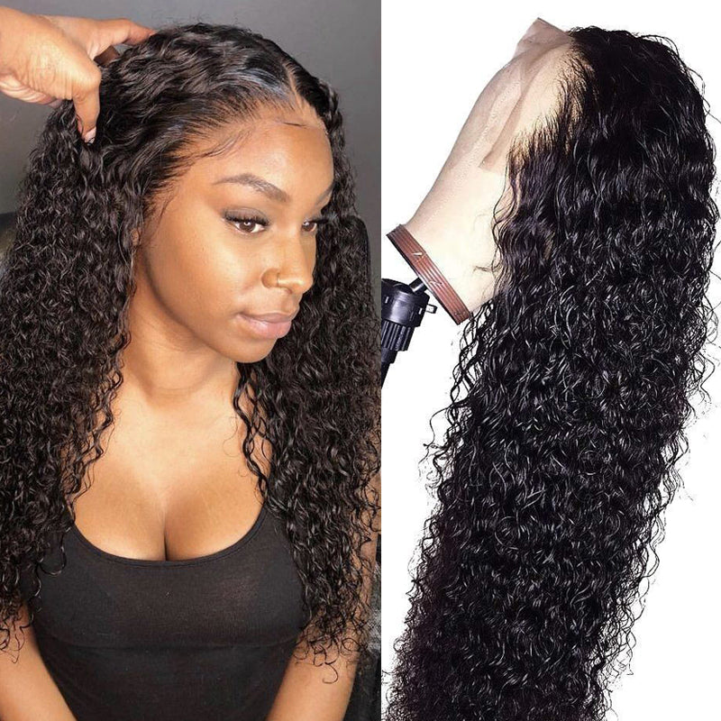 Sunber Deep Wave Skin Melt 13*6 Lace Front Wigs Jerry Curly  180% density For Women Flash Sale