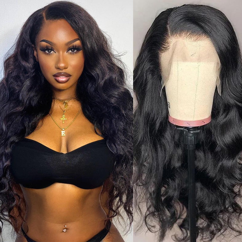 Sunber Body Wave Transparent Lace Frontal Wigs Pre-plucked Flash Sale