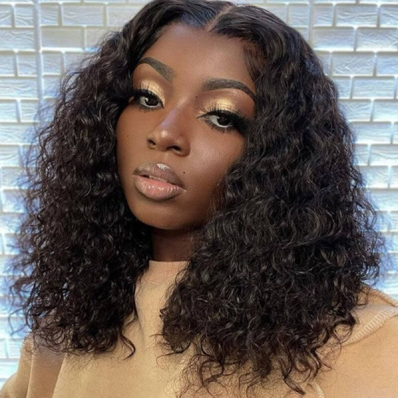 Flash Sale Sunber Water Wave Glueless V Part Bob Wigs No Leave Out Beginner Friendly Human Hair Wigs