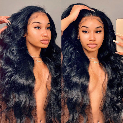 Sunber Body Wave Transparent Lace Frontal Wigs Pre-plucked Flash Sale