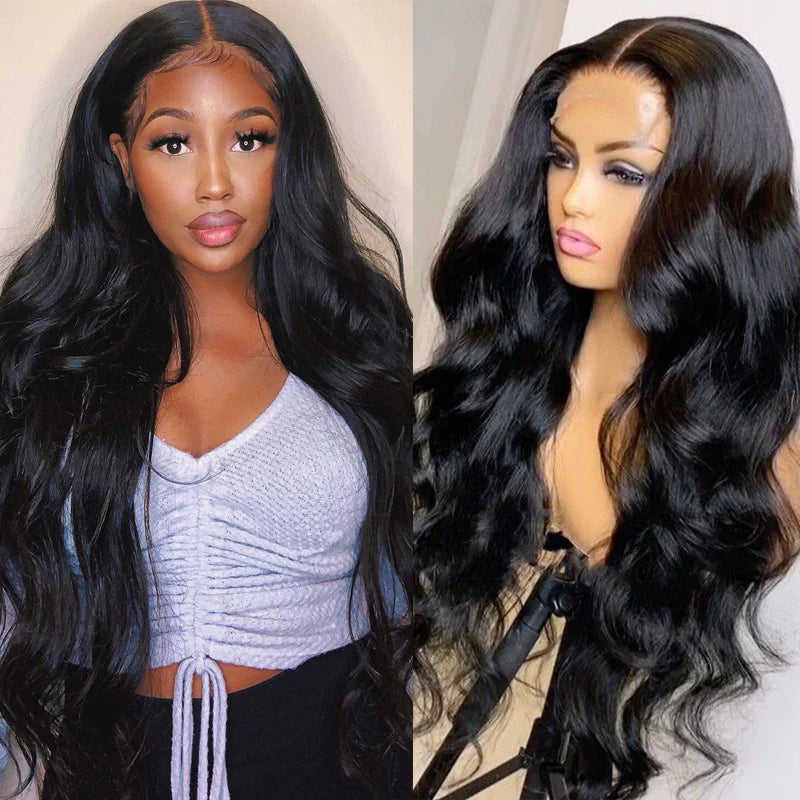 Sunber Affordable 6x4.75 Pre Cut Lace Wigs Body Wave Human Hair Wigs Lace Closure Pre-plucked Hairline Flash Sale