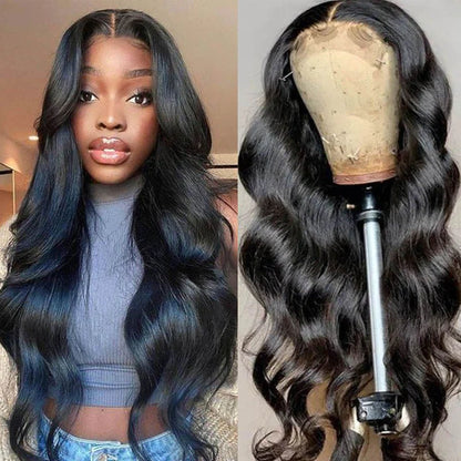 Sunber Affordable 6x4.75 Pre Cut Lace Wigs Body Wave Human Hair Wigs Lace Closure Pre-plucked Hairline Flash Sale