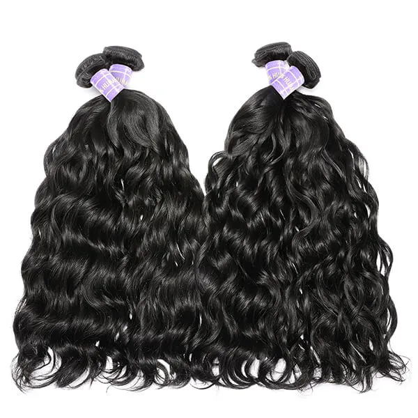 Sunber Hair Peruvian Natural Wave Remy Human Hair 4 Bundles Unprocessed Human Hair Weaves