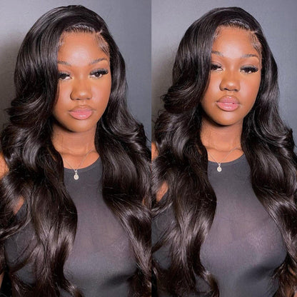 Sunber Body Wave Transparent Lace Frontal Wigs Pre-plucked Flash Sale