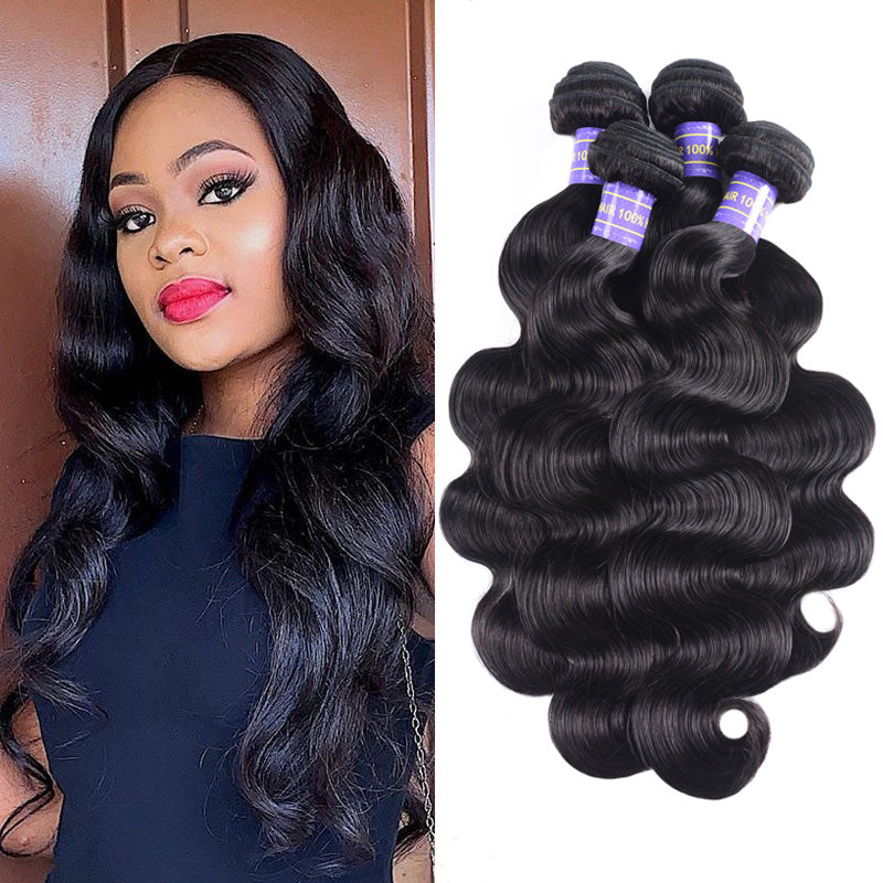 Sunber Hair New Remy Hair Malaysian Body Wave Bundles 4pcs/lot-100% Unprocessed Human Hair