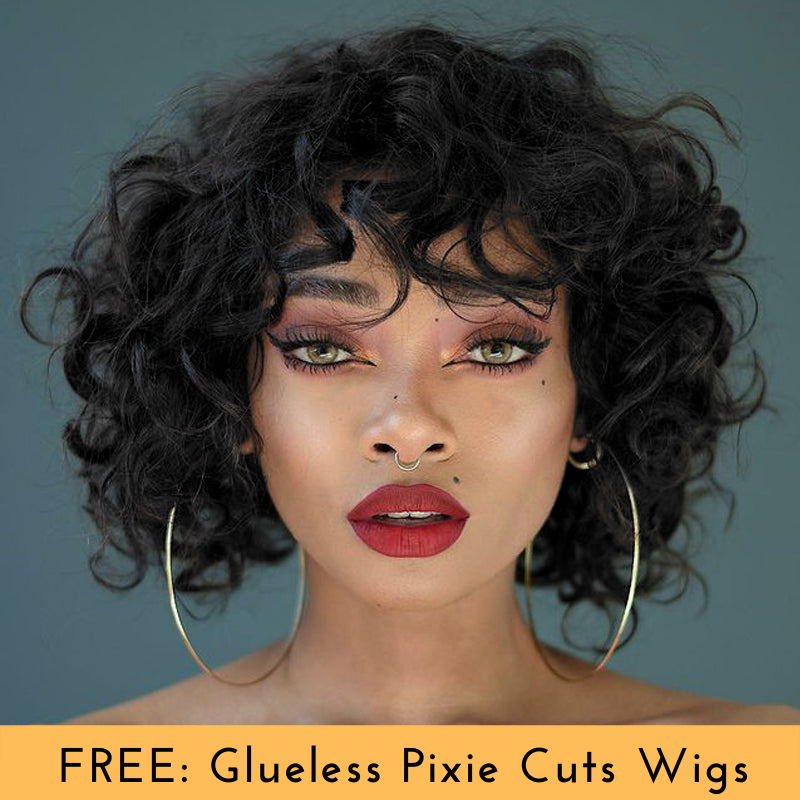 BOGO Sunber Kinky Curly Wigs Skin Melt Lace Front Wigs Natural Hairline Human Hair Flash Sale