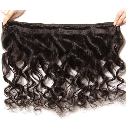 Sunber Virgin Brazilian Loose Wave Hair 4 Bundles - 100% Unprocessed Human Bundle Deals - Sunberhair