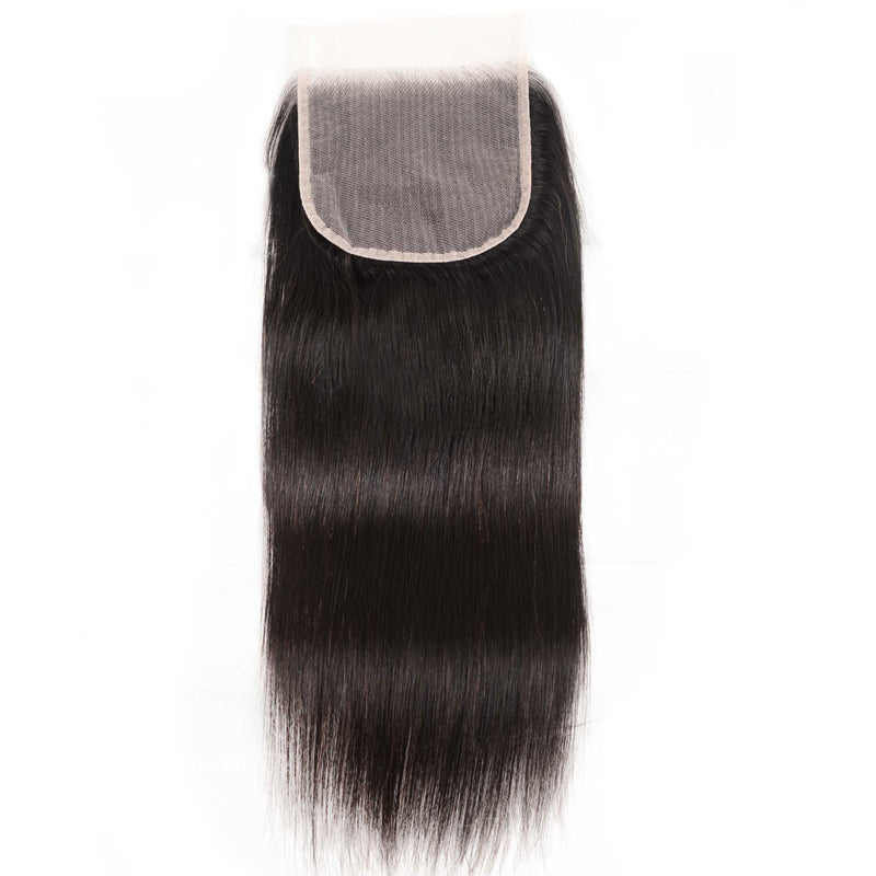 Sunber 1 Pc Straight 14-20 inch 100% Human Hair 5X5 HD Closure