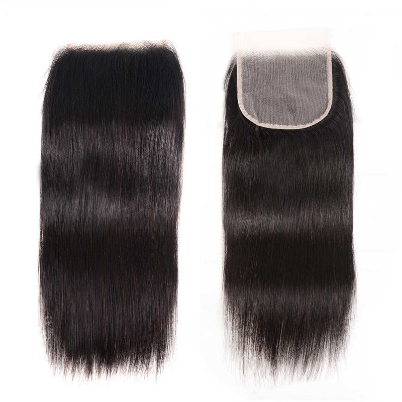 Sunber 1 Pc Straight 14-20 inch 100% Human Hair 5X5 HD Closure